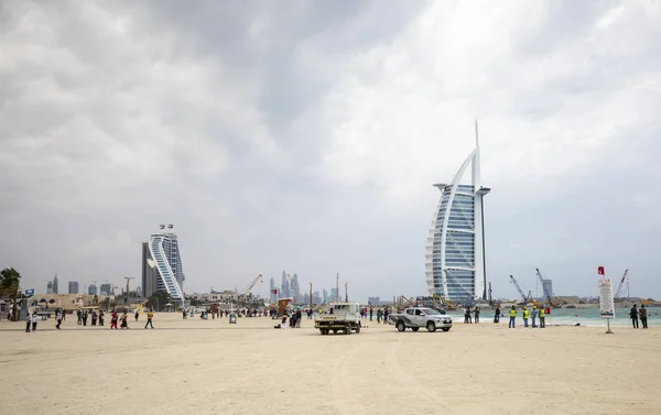 阿拉伯联合酋长国迪拜 2020年1月11日 上午迪拜海滩 — 图库照片