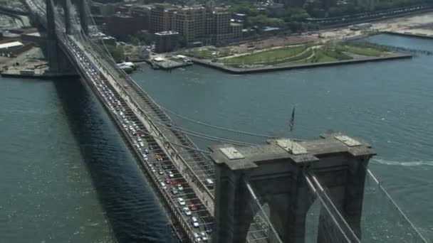 Бруклинский мост — стоковое видео