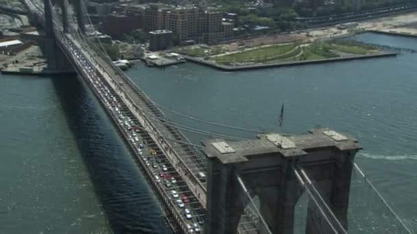 Brooklyn Brug overzicht — Stockvideo