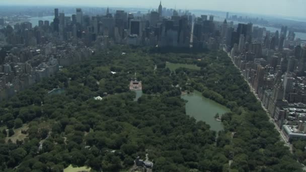 Parque central cidade de Nova Iorque — Vídeo de Stock