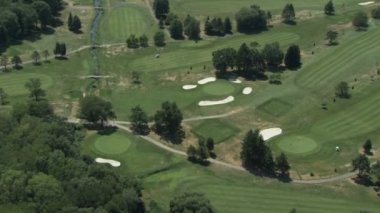 tatlı yeşil golf sahası
