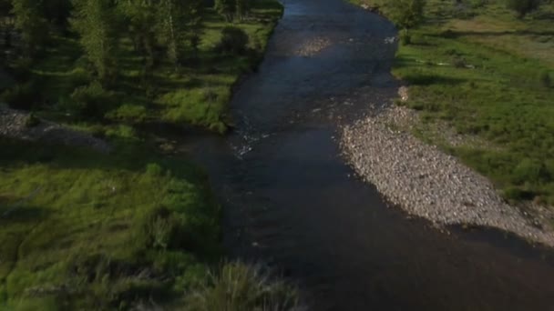 Vídeo del paisaje fluvial — Vídeo de stock