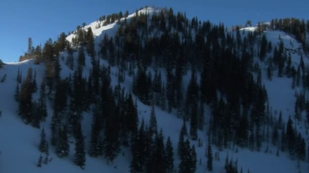 Video de montañas nevadas — Vídeos de Stock