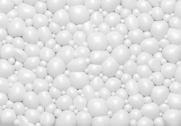 3d abstracto fondo blanco con burbuja tridimensional. 3d panel de pared con sombra . — Foto de Stock