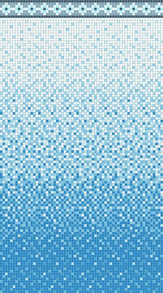 Seamless smooth transition of color mosaic from white to blue.