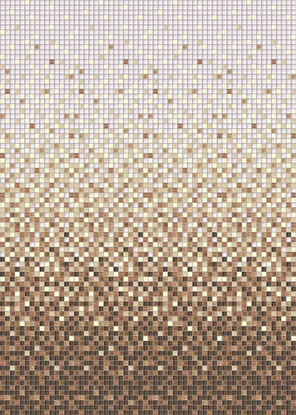 Seamless smooth transition of color mosaic from beige to brown.