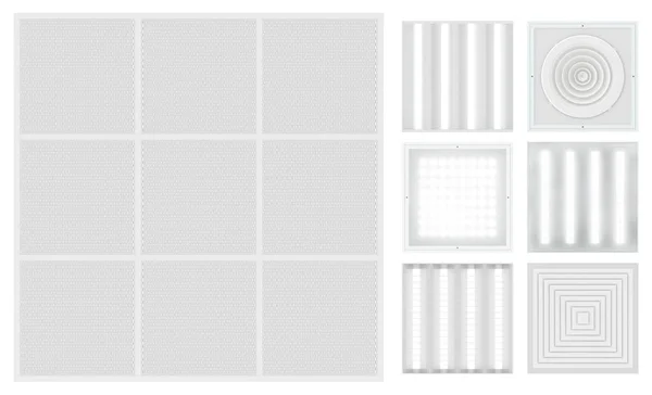 Abgehängte Kassettendecken - armstark. Set für eine modulare Decke