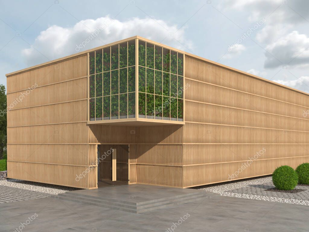 Edificio Con Forma Rectangular