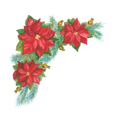 Beyaz üzerine noel süslemesi