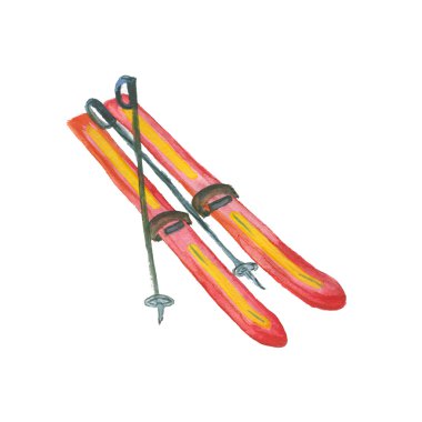 izole üzerinde beyaz Kayak