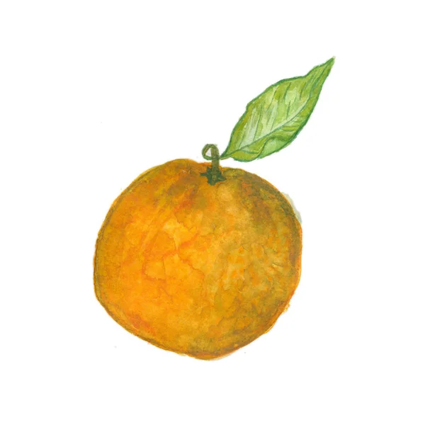 Narancssárga izolált fehér — Stock Fotó