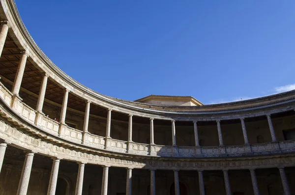 21 Aralık 2016: Charles V sarayda Alhambra, Granada İspanya