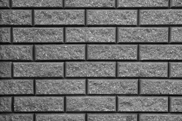 Gray Background Black Geometric Patterns Black Wall Rectangular Stones Bricks — Stock Photo, Image