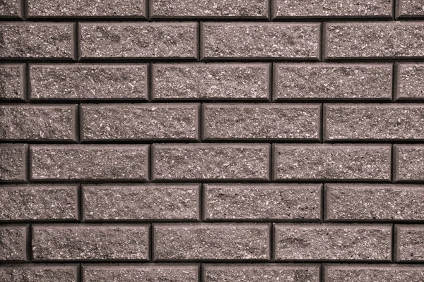 Brown Background Black Geometric Patterns Brown Wall Rectangular Stones Bricks — Stock Photo, Image