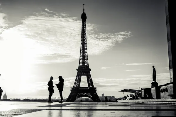 Stad Parijs Met Eiffeltoren — Stockfoto