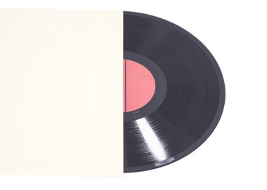 Eski vinil kaydını kağıt durumda