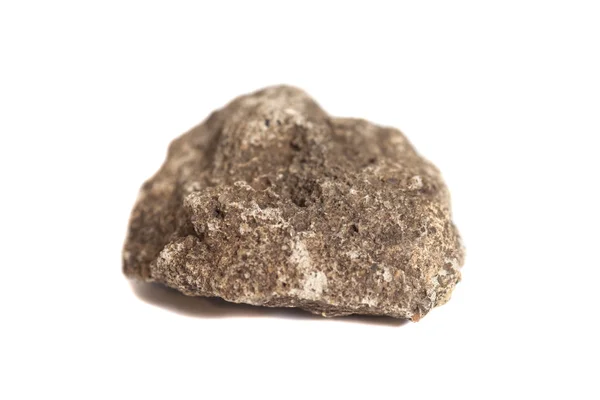 Pedra de granito isolado no fundo branco — Fotografia de Stock