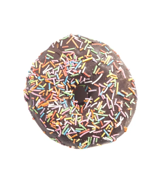 Beyaz arka plan üzerinde izole renkli donut — Stok fotoğraf