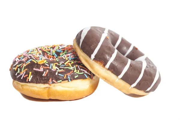 İki çeşitli donut — Stok fotoğraf