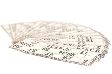 Rus loto (bingo oyunu için kartları) 