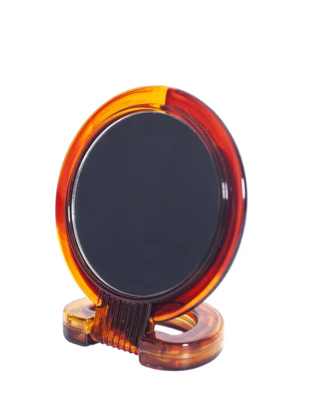 Espelho de maquiagem isolado em branco — Fotografia de Stock