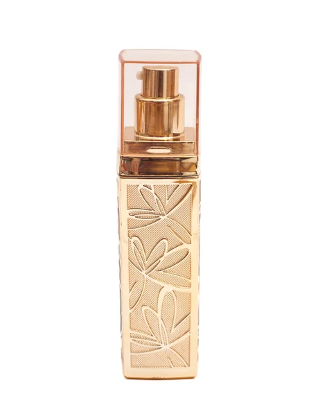 Perfume em frasco isolado em branco — Fotografia de Stock