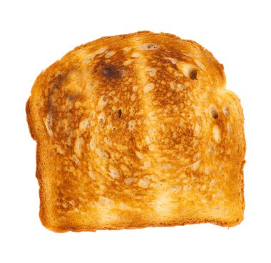 beyaz zemin üzerinde tost