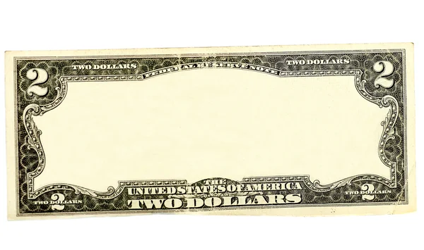 明确两种钞票孤立在白色背景上 — 图库照片
