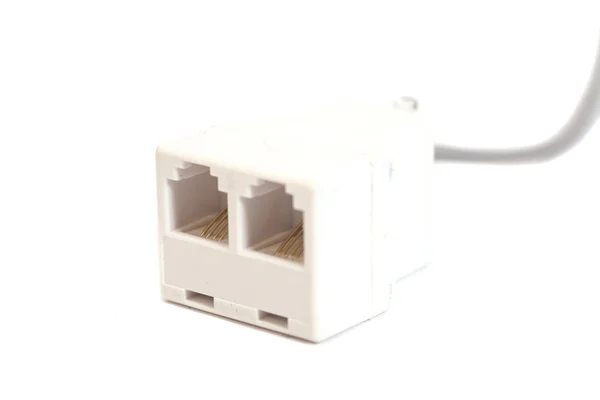 Kabel sítě Ethernet zásuvka — Stock fotografie