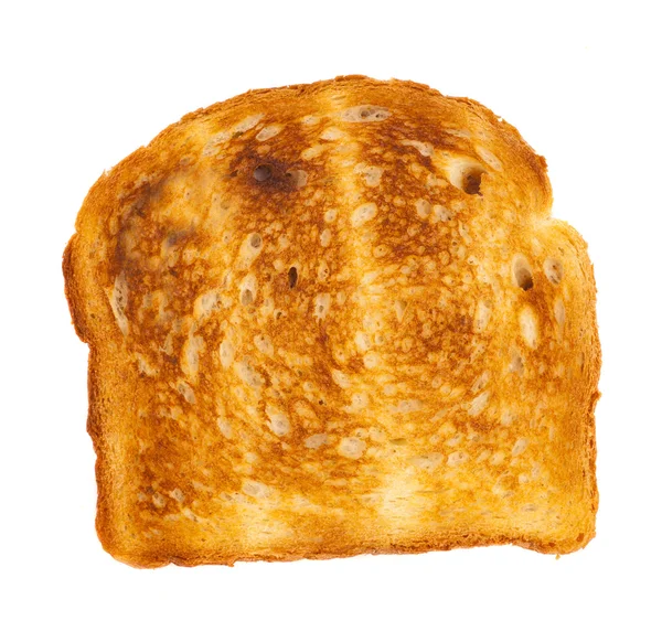 Kawałek toast na białym tle — Zdjęcie stockowe
