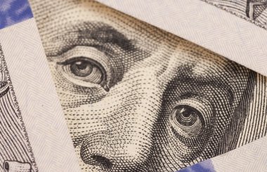 yakın çekim yüz bill franklin portresi 