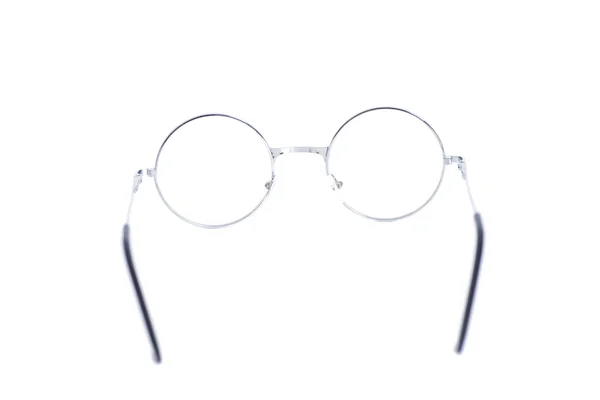 Składane okrągłe okulary na białym tle — Zdjęcie stockowe
