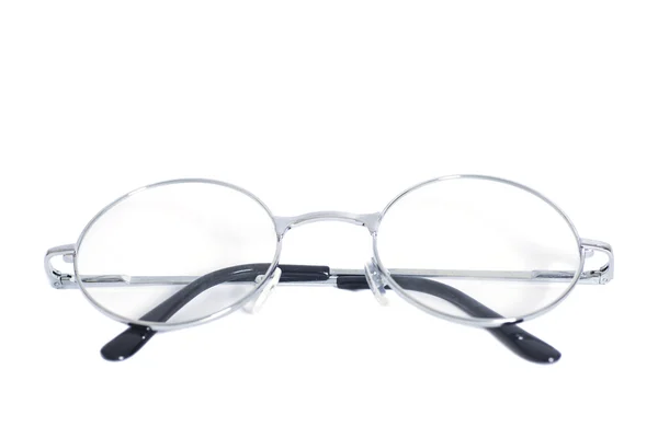 Складные круглые очки изолированы на белом фоне — стоковое фото