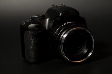 Profesyonel modern Dslr fotoğraf makinesi diyafram lens ile 