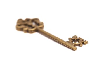Vintage altın eski anahtar 