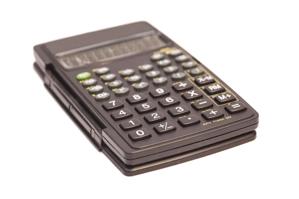 Black scientific calculator isolated on white background Stock Photo