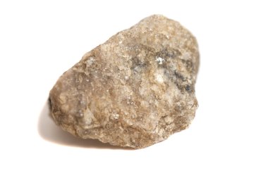 Beyaz arkaplanda izole edilmiş granit taş