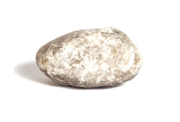 Pedra de granito isolado no fundo branco — Fotografia de Stock