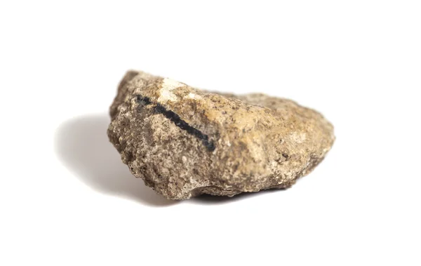 Гранітний камінь ізольований на білому фоні — стокове фото