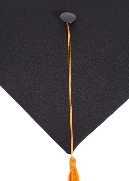 Graduation hat isolated on white — Stock Photo, Image