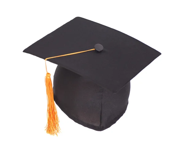 Sombrero de graduación aislado en blanco —  Fotos de Stock