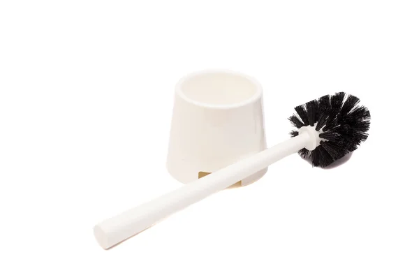Toilet brush isolated on white — Stock Photo, Image
