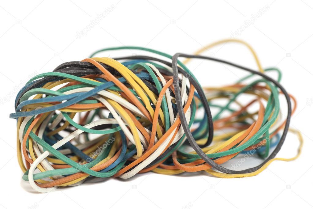 Colored rubber bands 