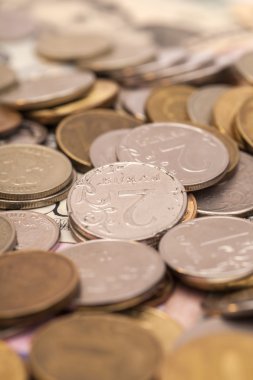 Çok sayıda sikke para arka plan