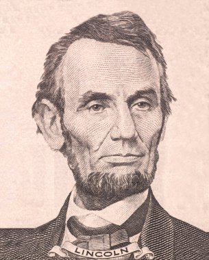 İlk ABD Başkanı Abraham Lincoln portresi