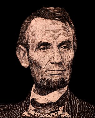 İlk ABD Başkanı Abraham Lincoln portresi