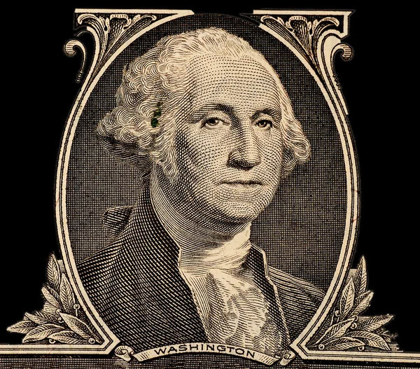 Retrato do primeiro presidente dos EUA George Washington — Fotografia de Stock