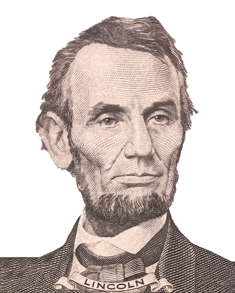 Retrato del primer presidente de Estados Unidos Abraham Lincoln — Foto de Stock