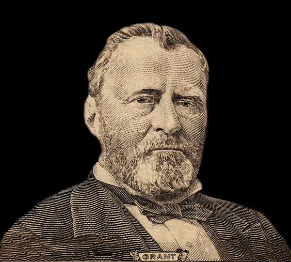 Portret van de Amerikaanse president Ulysses S. Grant — Stockfoto