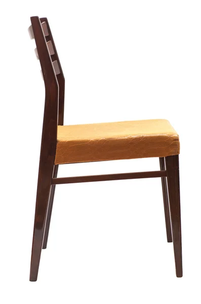 Krzesło drewniane. Na białym tle — Zdjęcie stockowe